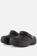 Crocs Baya Platform Clogs Slippers zwart
