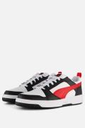 Puma Rebound v6 Low Sneakers wit Imitatieleer