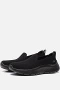 Skechers Go Walk Flex Instappers zwart Synthetisch