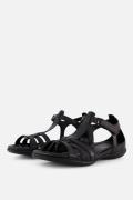 Ecco Flash Sandalen zwart Leer