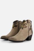 Lazamani Cowboylaarzen taupe Suede