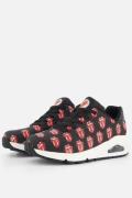 Skechers Uno Rolling Stones Sneakers zwart