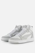 Puma Rebound v6 Sneakers wit Imitatieleer