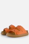Scholl Noelle Chunky Slippers oranje Suede