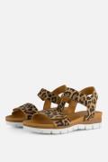 Giga Leopard Sandalen bruin Leer