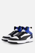 Puma Rebound v6 Sneakers wit Imitatieleer