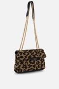 Charm Leopard Schoudertas beige Canvas