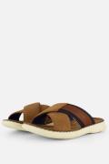 Bugatti Slippers cognac Textiel