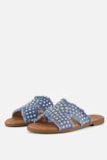 Ann Rocks Denim Slippers blauw Synthetisch