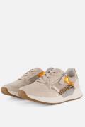 Gabor Leopard Rollingsoft Sneakers beige Textiel