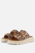 Tamaris Leopard Slippers bruin Leer