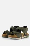Develab Velcro Sandalen groen Imitatieleer