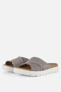 Feyn Slippers wit Leer