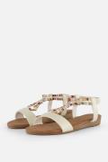 Supercracks Sandalen beige Textiel