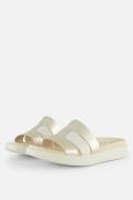 Ecco Flowt Slippers wit Leer