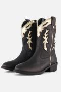 Muyters Cowboylaarzen zwart Leer