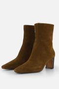 Linea Zeta Enkellaarsjes bruin Suede