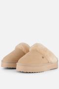 Warmbat Flurry Plateau Pantoffels beige Suede