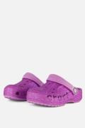 Crocs Baya Glitter Clogs Slippers paars Rubber