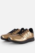 Woden Nicoline Metallic Sneakers goud Leer