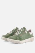 Feyn Sneakers groen Suède K-leest