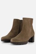 Gabor Enkellaarsjes taupe Suede