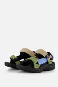 Muyters Sandalen blauw Textiel