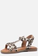 Clic! Sandalen bruin Panterprint Imitatieleer