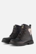 Muyters Veterboots zwart Leer