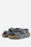 Birkenstock Milano blauw Birko-Flor