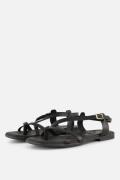 Oh My Sandals Sandalen zwart Leer