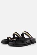 Tamaris Slippers zwart Leer
