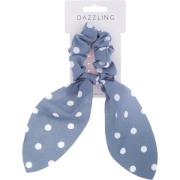 Dazzling Autumn Collection Schrunchie Tail Light Blue