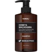 Kundal Honey & Macadamia Shampoo Basil & Citrus 500 ml