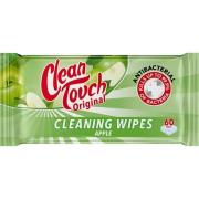 Clean Touch Antibacterial Cleaning Wipes Apple 60 St.