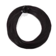 Rapunzel of Sweden Nail Hair Premium Straight 50 cm 1.2 Black Bro