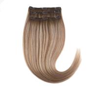 Rapunzel of Sweden Clip-on set 3 pieces 60 cm Brown Ash Blonde Ba