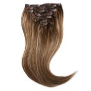 Rapunzel of Sweden Clip-on set 7 pieces 50 cm Hazelnut Caramel Ba