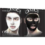 OMG! Double Dare Man In Black Facial Mask 1 pcs