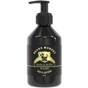 Beard Monkey Hair & Body Wash Oud & Saffron 250 ml