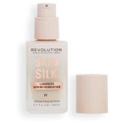 Revolution Beauty London Skin Silk Serum Foundation F1