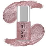 SEMILAC UV Gel Polish One Step 3in1 Glossy S250 Glitter Pink