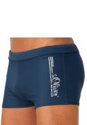 NU 20% KORTING: s.Oliver RED LABEL Beachwear Zwemboxer met logo-opschr...