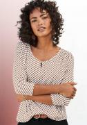 NU 20% KORTING: Vivance Shirt met 3/4-mouwen met kleine opening en gou...