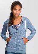 NU 20% KORTING: KangaROOS Capuchonsweatvest met sportieve minimal-prin...
