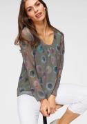 NU 20% KORTING: Aniston SELECTED Blouse zonder sluiting met ondoorzich...