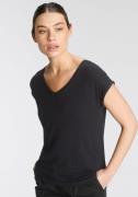 NU 20% KORTING: Tamaris Shirt met V-hals met casual pasvorm