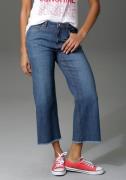 NU 20% KORTING: Aniston CASUAL 7/8 jeans met iets gerafelde voetzoom