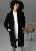 NU 25% KORTING: Aniston CASUAL Korte jas in pluche-look