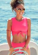 Venice Beach Highwaist-bikinibroekje Planeet in trendy belijning